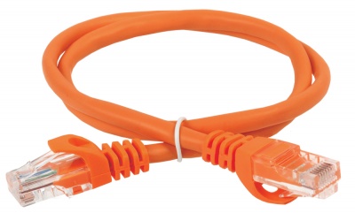 IEK ITK Коммутационный шнур (патч-корд), кат.5Е UTP, 2м, оранжевый PC07-C5EU-2M 