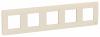 UNICA STUDIO РАМКА пятипостовая БЕЖЕВЫЙ NU201044 Schneider Electric 