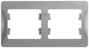 GLOSSA Алюминий Рамка 2-ая, горизонтальная GSL000302 