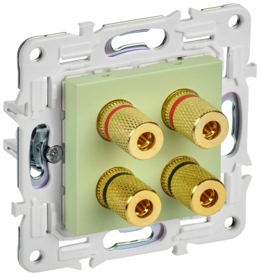 SKANDY Мятный Аудиорозетка 4-ая SK-A01G SK-S40-K06 IEK 