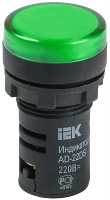 IEK Лампа AD22DS(LED)матрица d22мм зеленый 36В AC/DC 