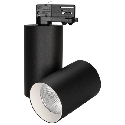 Arlight Светильник SP-POLO-TRACK-TURN-R85-15W White5000 (BK-WH, 40 deg) (IP20 Металл, 3 года) 