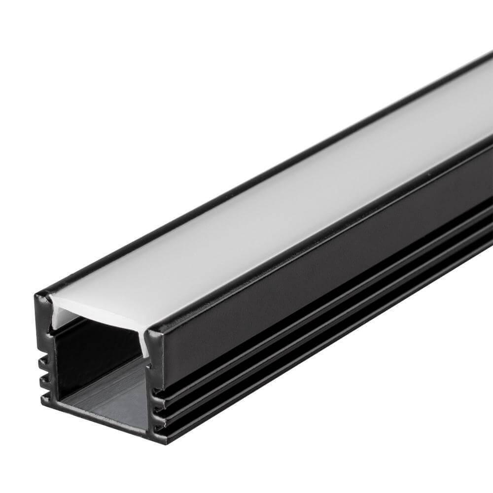 Arlight Профиль PDS-S-2000 ANOD Black RAL9005 (Алюминий)