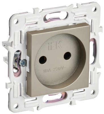 SKANDY Шампань Розетка без заземления 10А SK-R02Sh SK-R10-10-K37 IEK 