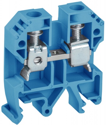 IEK Клемма винтовая КВИ-10мм2 синяя 