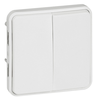 Legrand Plexo Arctic Антибактериальный Мех Переключатель 2-клавишный 