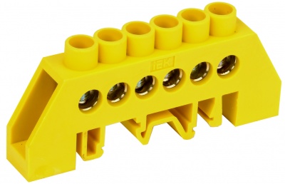 IEK Шина PE земля в комб DIN-изол Стойка ШНИ-8х12-6-КС-Ж 