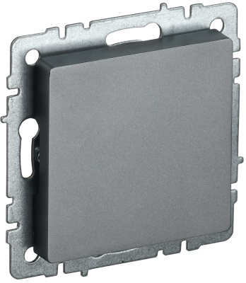 IEK BRITE BASE Сталь Заглушка c суппортом МЗ10-БрС (BR-PL10-K46) 