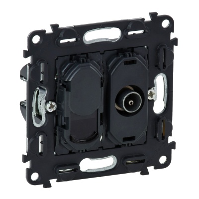 Legrand Valena Мех IN'MATIC Розетка TV "звезда"+ RJ45 Кат.6 UTP 753055 