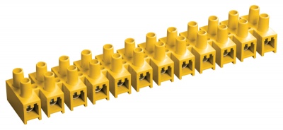 IEK Зажим винтовой ЗВИ-150 н/г 16-35мм2 12пар желтые 