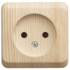 ЭТЮД НАКЛАДНАЯ РОЗЕТКА без заземления без шторок 16А 250B, СОСНА, Россия PA16-001D 