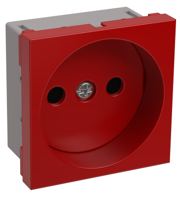 IEK РКС-20-22-П-К Розетка без з/к 2к (на 2 модуля) ПРАЙМЕР красная CKK-40D-RSK2-K04-K CKK-40D-RSK2-K04-K