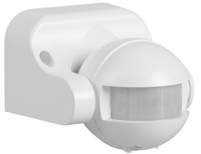 IEK Датчик движения ДД 009 белый, макс. нагрузка 1100Вт, угол обзора 180град., дальность 12м, IP44 LDD10-009-1100-001 