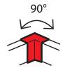 Внутренний угол 100х50 90° Legrand METRA 638011 638011