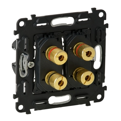 Legrand Valena Мех IN'MATIC Аудиорозетка 2-ая "банан" 753077 