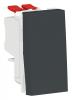 UNICA MODULAR ПЕРЕКЛЮЧАТЕЛЬ одноклавишный перекрест 10A 250В АНТРАЦИТ NU310554 Schneider Electric 
