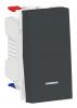 UNICA MODULAR ПЕРЕКЛЮЧАТЕЛЬ одноклавишный с нейтралью 1 модуль АНТРАЦИТ NU310354S Schneider Electric 