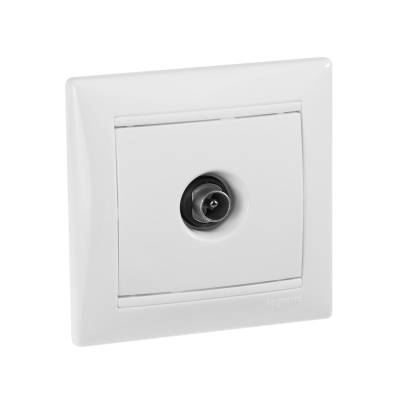 Legrand DIY Valena Бел (в сборе с рамкой) Розетка TV единственная 1,5 дБ 