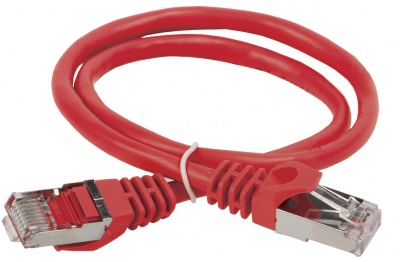 IEK ITK Коммутационный шнур (патч-корд), кат.5Е FTP, 3м, красный PC04-C5EF-3M 
