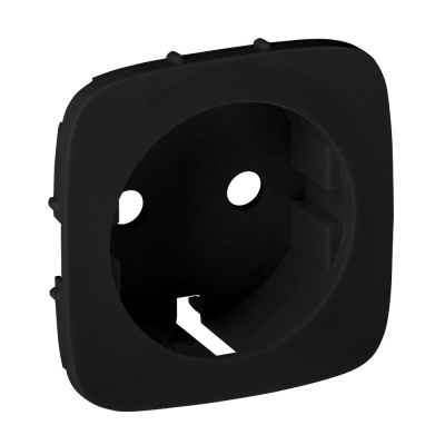 Legrand Valena ALLURE Антрацит Накладка розетки с/з с зажимами 6кв.мм. 755258 