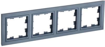 IEK BRITE BASE Маренго Рамка 4-постовая РУ-4-БрМ (BR-M42-K35) 