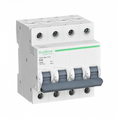 Автоматический выключатель Systeme Electric City9 хар-ка B 20А 4п 4.5kA 400В C9F14420 