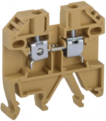 IEK Клемма винтовая КВИ-2,5мм2 желтая 