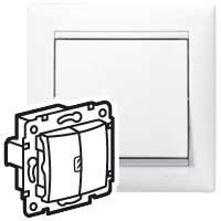 Legrand DIY Valena Бел Переключатель 2-х клавишный 