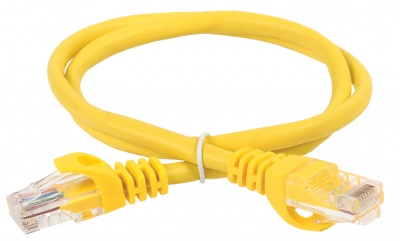 IEK ITK Коммутационный шнур кат. 5Е UTP LSZH 1м желтый PC05-C5EUL-1M 