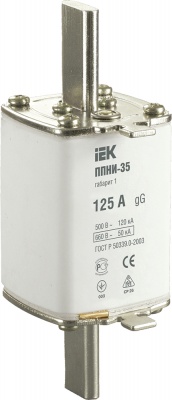 IEK Плавкая вставка предохранителя ППНИ-35, габарит 1, 125А 