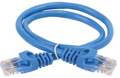 IEK ITK Коммутационный шнур кат. 6 UTP LSZH 2м синий PC03-C6UL-2M 