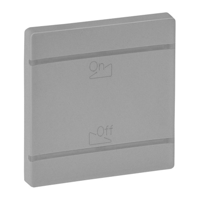 Legrand Valena LIFE Алюминий MyHome Накладка мех. BUS/SCS.С символом "Светорегулятор On-Off".2 модуля 755322 