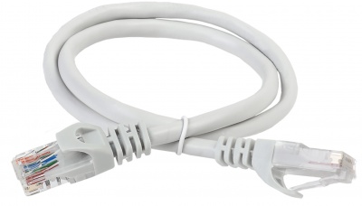 IEK ITK Коммутационный шнур (патч-корд), кат.6 UTP, LSZH, 2м, серый PC01-C6UL-2M 