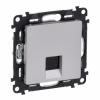 Legrand Valena LIFE Информационная розетка одиночная RJ45 Кат 5е UTP Алюминий 753640 
