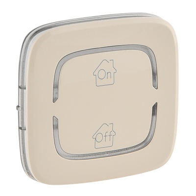 Legrand Valena ALLURE Слоновая кость MyHome Накладка для мех. BUS/SCS.С символом "GEN-On-Off".2 модуля 755368 
