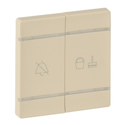 Legrand Valena LIFE Слоновая кость MyHome Накладка дв. для мех. BUS/SCS.С сим"Не бесп"/"Убрать ном"2 мод 754931 