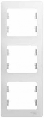 GLOSSA Белый Рамка 3-ая, вертикальная GSL000107 