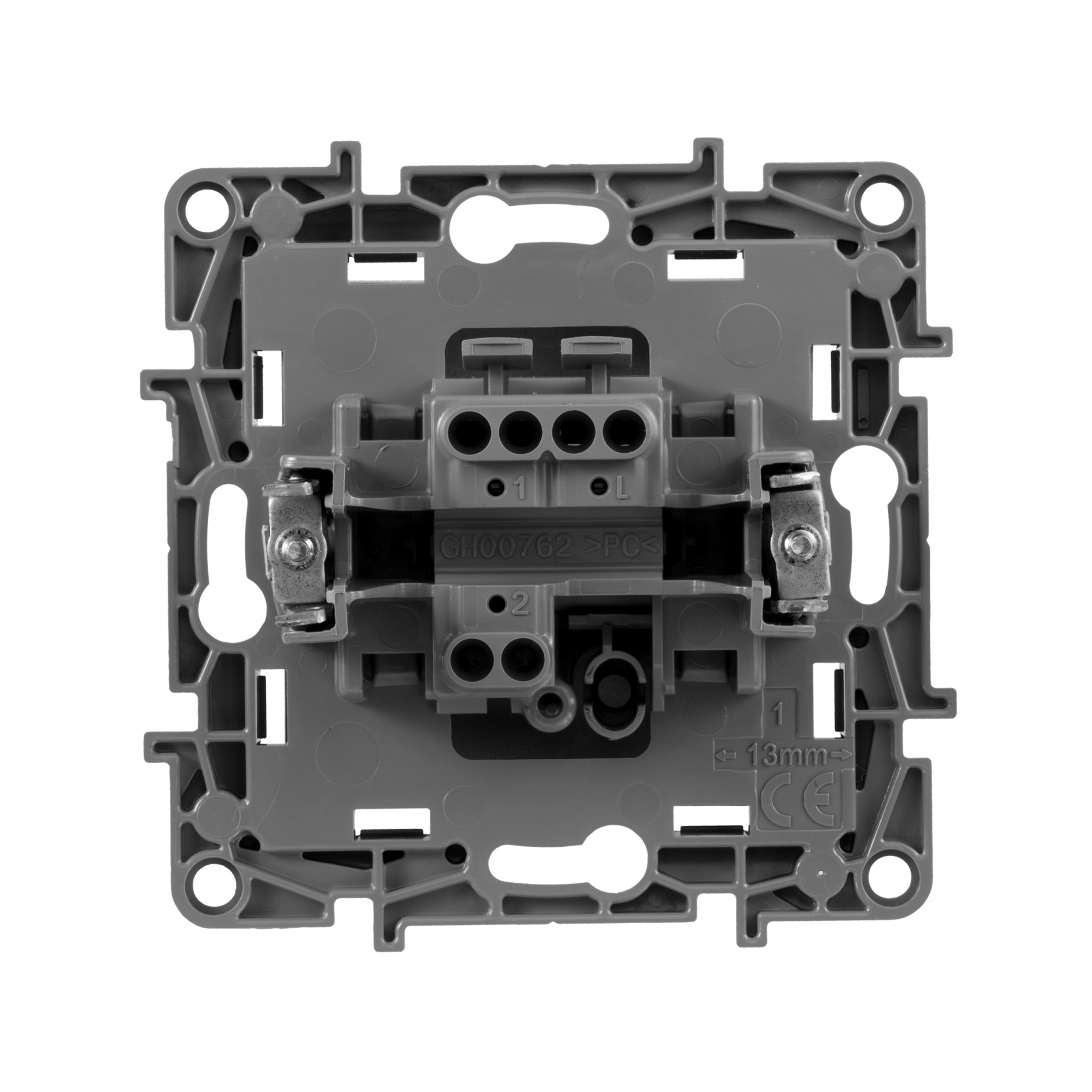 Legrand ETIKA Выключатель одноклавишный алюминий на зажимах 10A 672401 
