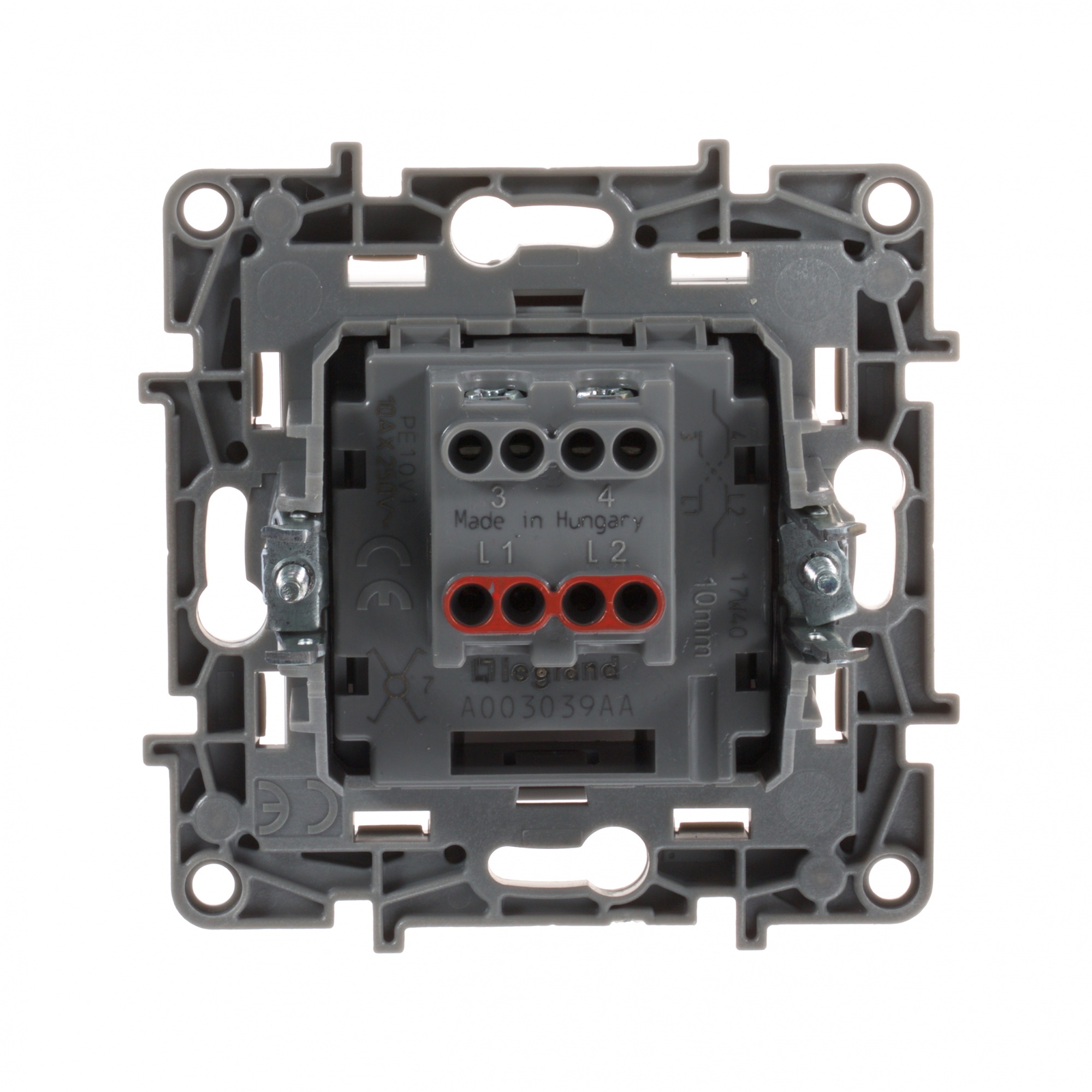 Legrand ETIKA Переключатель промежуточный белый 10A 672209 