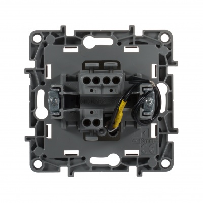 Legrand ETIKA Переключатель одноклавишный с подсветкой слоновая кость на зажимах 10A 672315 