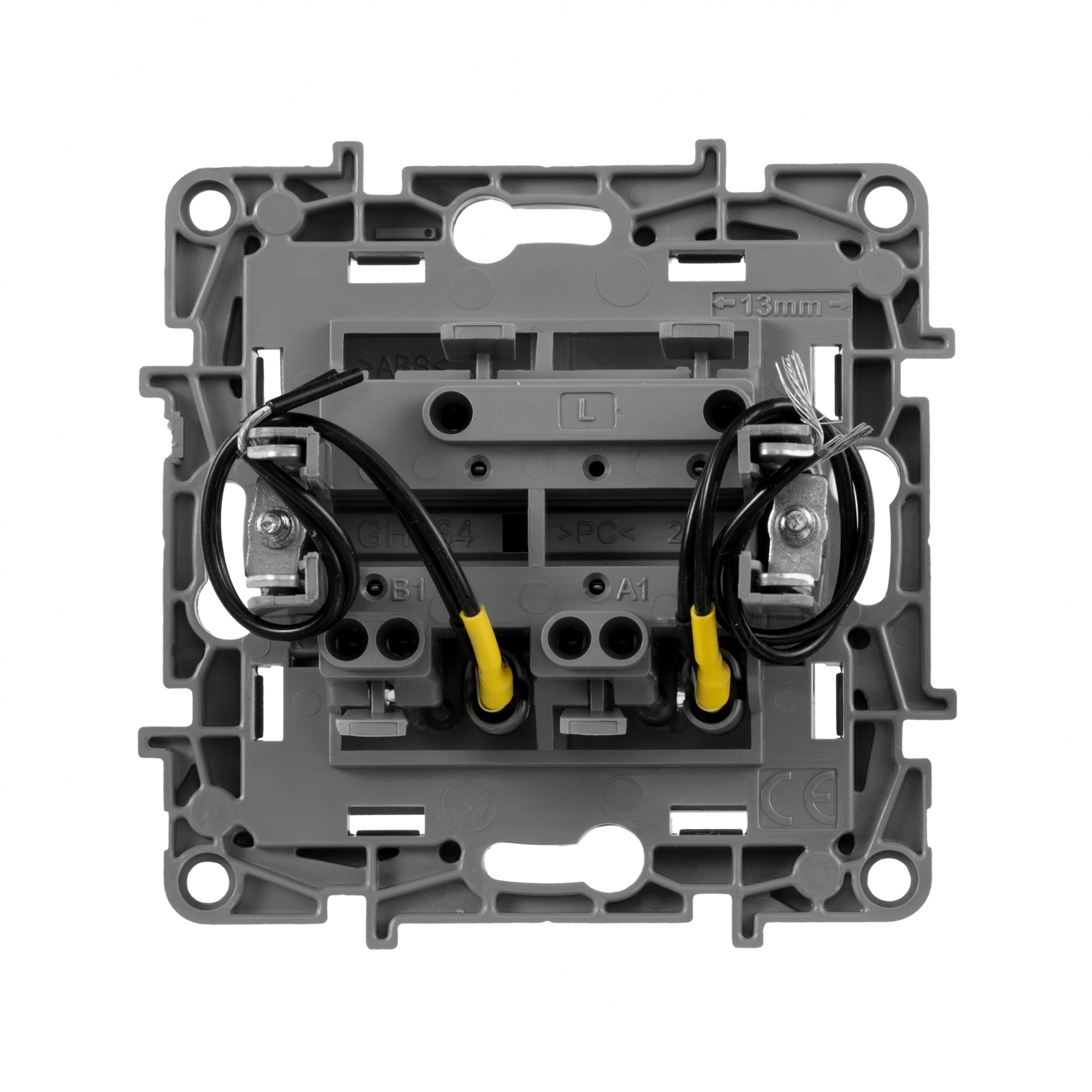 Legrand ETIKA Выключатель двухклавишный с подсветкой алюминий 10A 672404 