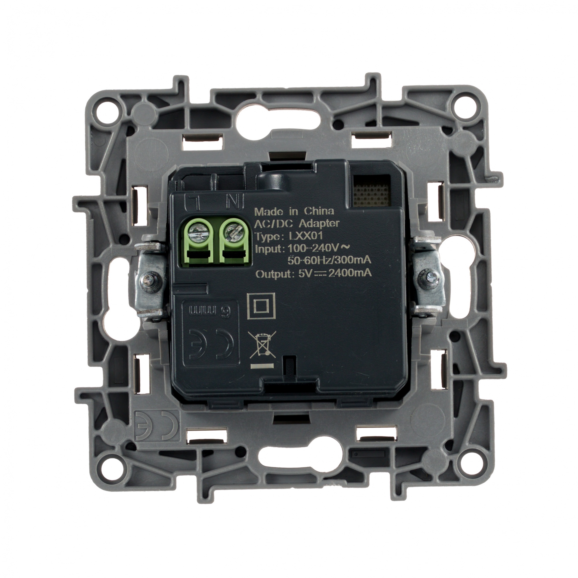 Legrand ETIKA Розетка USB 2-ая 240В/5В 2400мА Слоновая кость 672394 