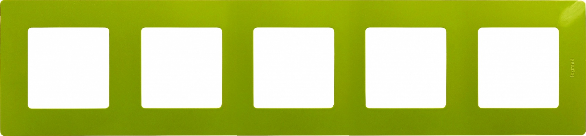Legrand ETIKA Рамка 5 постов зеленый папоротник 672545