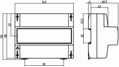 Счетчик ЦЭ6803В 1 230В 1-7,5А 3ф.4пр. М7 Р31  тр.включения 0.5S 