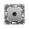 Legrand ETIKA Розетка телевизионная TV Звезда алюминий 672451 