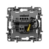 Legrand ETIKA Выключатель одноклавишный с подсветкой алюминий на зажимах 10A 672403 