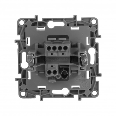 Legrand ETIKA Переключатель одноклавишный антрацит на зажимах 10A 672605 